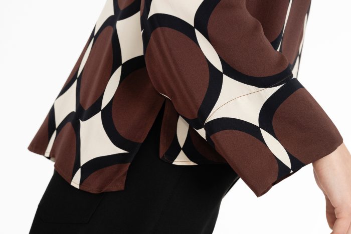 PHILOSOPHY SATIN PRINT TOP