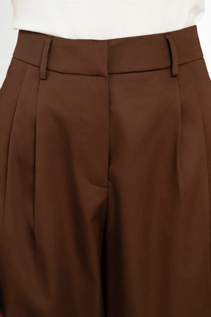 PHILOSOPHY POPLIN PLEATED PANTS
