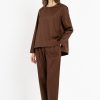 PHILOSOPHY POPLIN PLEATED PANTS