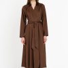 PHILOSOPHY POPLIN WRAP DRESS