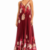 ANASTASIA+ME FLOWING PLEATED MAXI DRESS