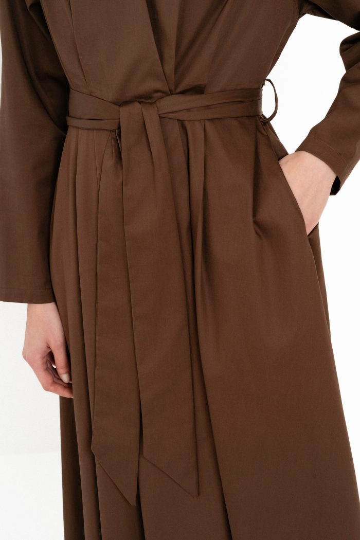 PHILOSOPHY POPLIN WRAP DRESS