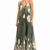 ANASTASIA+ME FLOWING PLEATED MAXI DRESS