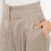 PHILOSOPHY SATIN STRIPES WIDE LEG PANTS