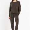 PHILOSOPHY RIB SANDWASHED PLEATED PANTS