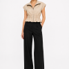 ANASTASIA+ME ZIP-UP PEPLUM SHIRT