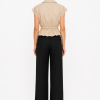 ANASTASIA+ME ZIP-UP PEPLUM SHIRT