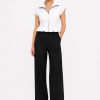 ANASTASIA+ME ZIP-UP PEPLUM SHIRT