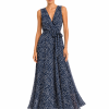 ANASTASIA+ME POLKA DOT WRAP MAXI DRESS