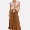 ANASTASIA+ME STRIPED TIE-FRONT SHIR