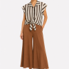 ANASTASIA+ME STRIPED TIE-FRONT SHIR
