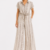 ΕΚΡΟΥΥΥ ANASTASIA+ME GEOMETRIC PRINT WIDE-LEG TROUSERS