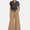 ANASTASIA+ME GEOMETRIC PRINT TIE-FRONT SHIRT