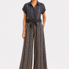 ΠΛΕ ΠΑΝΤ ANASTASIA+ME GEOMETRIC PRINT WIDE-LEG TROUSERS