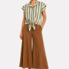 ANASTASIA+ME STRIPED TIE-FRONT SHIR