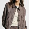 PLEASE CROPPED SHIRT JACKET WITH FRONT PATCH POCKETS