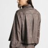 PLEASE CROPPED SHIRT JACKET WITH FRONT PATCH POCKETS