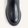 GIOSEPPO BLACK BIKER LEATHER BOOTS