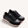 GIOSEPPO BLACK STUDDED SNEAKERS