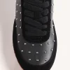 GIOSEPPO BLACK STUDDED SNEAKERS