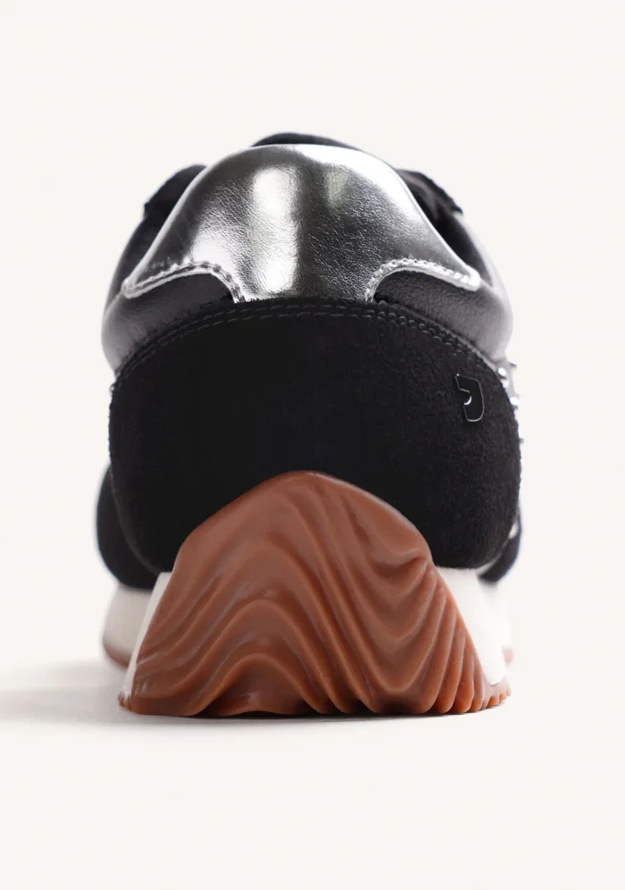 GIOSEPPO BLACK STUDDED SNEAKERS