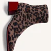 GIOSEPPO ELASTIC ANIMAL PRINT ANKLE BOOTS