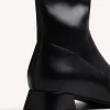 GIOSEPPO BLACK ELASTIC HIGH BOOTS