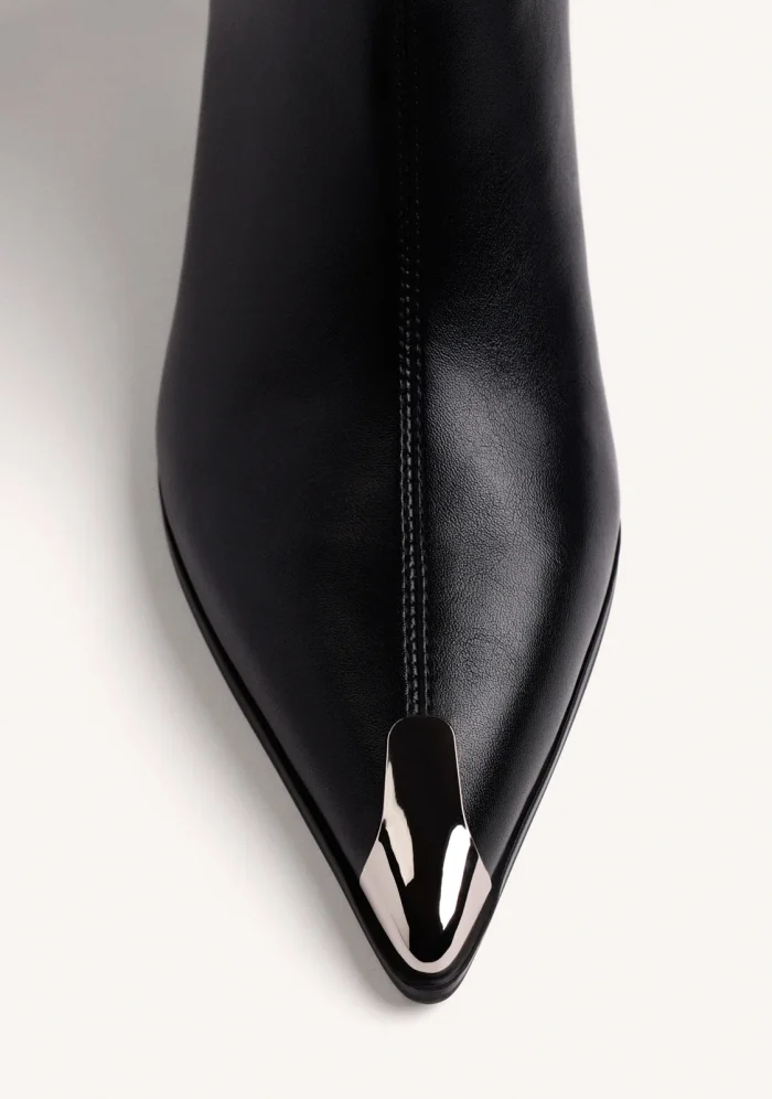 80822_NEGRO_03 GIOSEPPO BLACK KITTEN ANKLE BOOTS