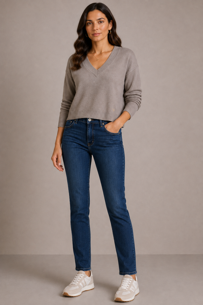 PLEASE BLUE DENIM PANTS