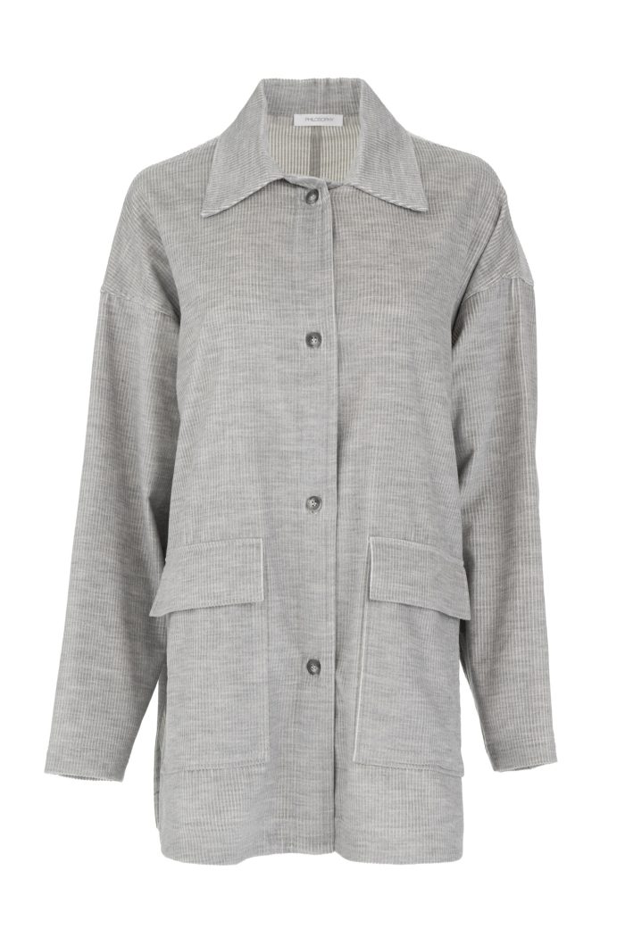 PHILOSOPHY CORDUROY MELANGE OVERSHIRT
