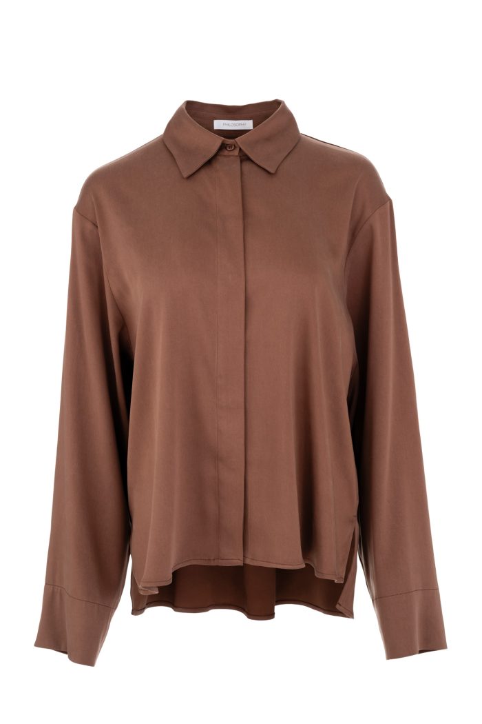PHILOSOPHY SATIN SANDWASHED SHIRT