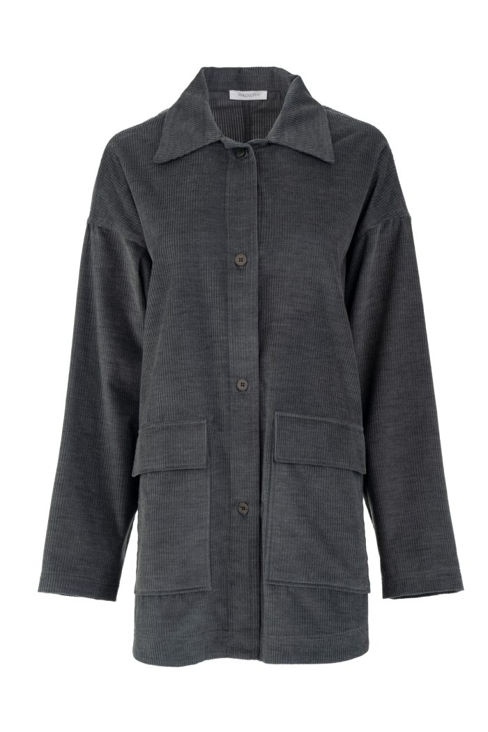 PHILOSOPHY CORDUROY MELANGE OVERSHIRT
