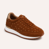 GIOSEPPO TAN STUDDED SNEAKERS
