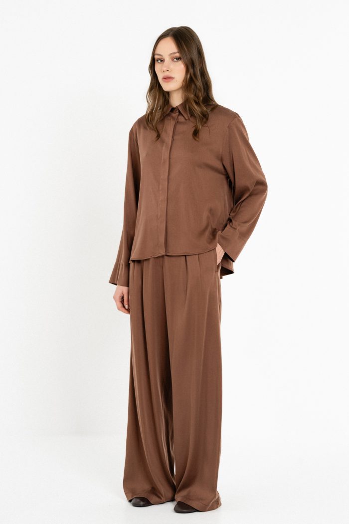 PHILOSOPHY SATIN SANDWASHED PANTS