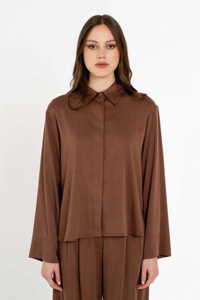 PHILOSOPHY SATIN SANDWASHED SHIRT