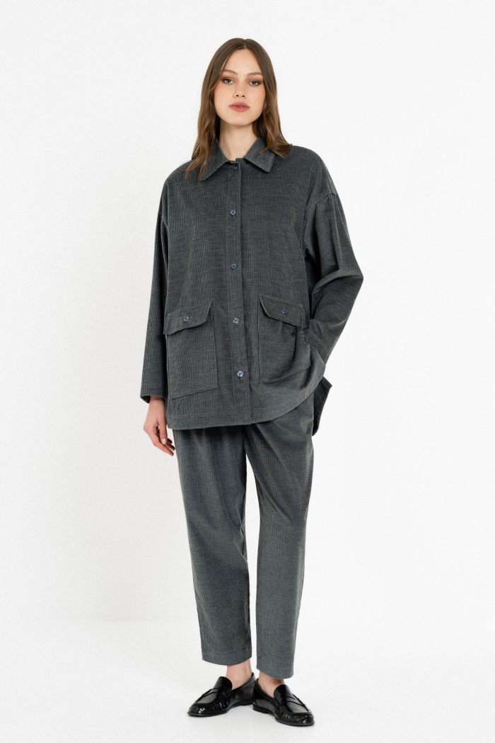 PHILOSOPHY CORDUROY MELANGE OVERSHIRT