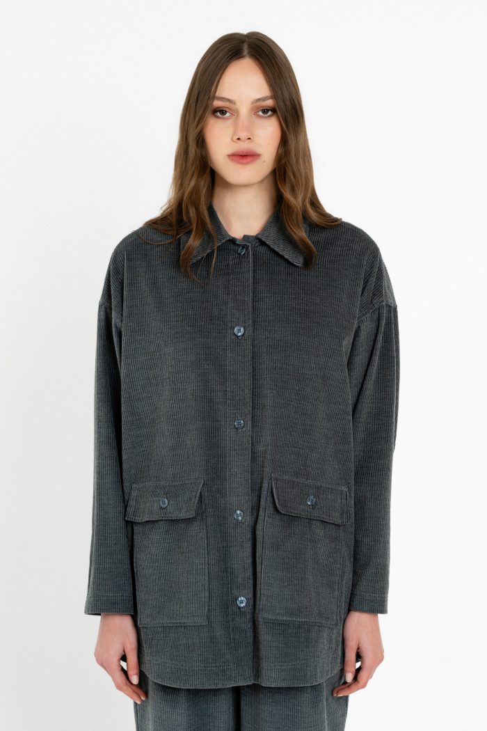 PHILOSOPHY CORDUROY MELANGE OVERSHIRT