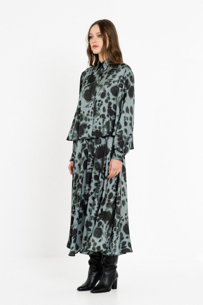 PHILOSOPHY SATIN PRINT SHIRT