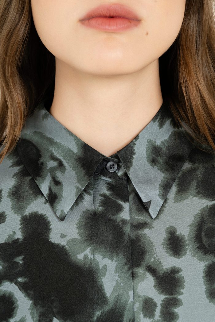 PHILOSOPHY SATIN PRINT SHIRT