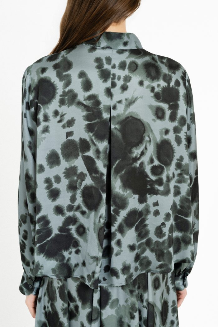 PHILOSOPHY SATIN PRINT SHIRT