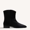 GIOSEPPO BLACK LEATHER ANKLE BOOTS