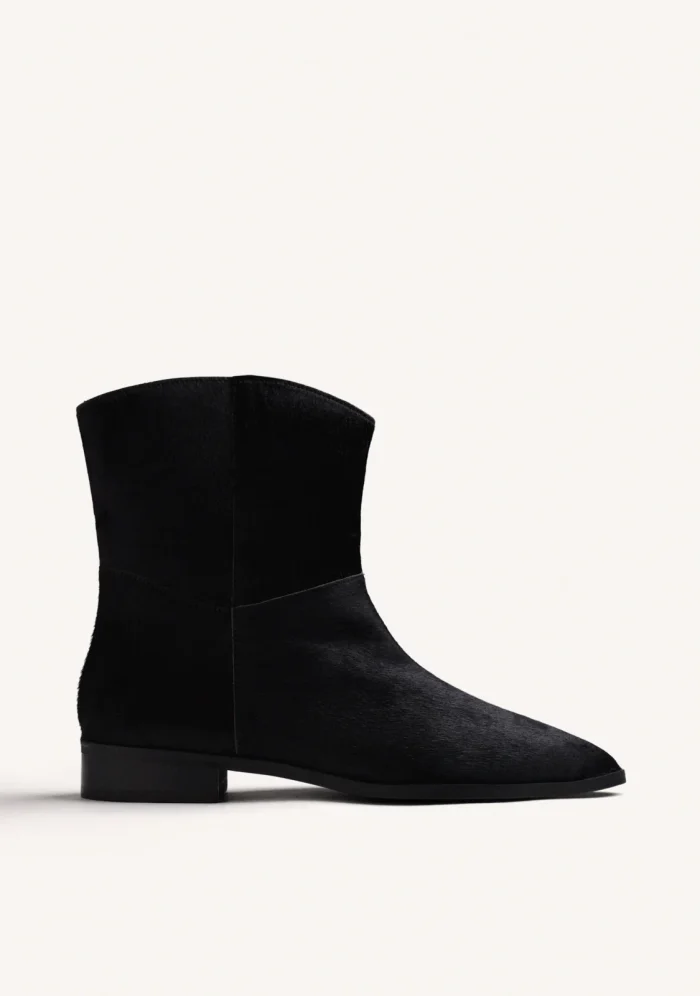 GIOSEPPO BLACK LEATHER ANKLE BOOTS