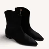 GIOSEPPO BLACK LEATHER ANKLE BOOTS