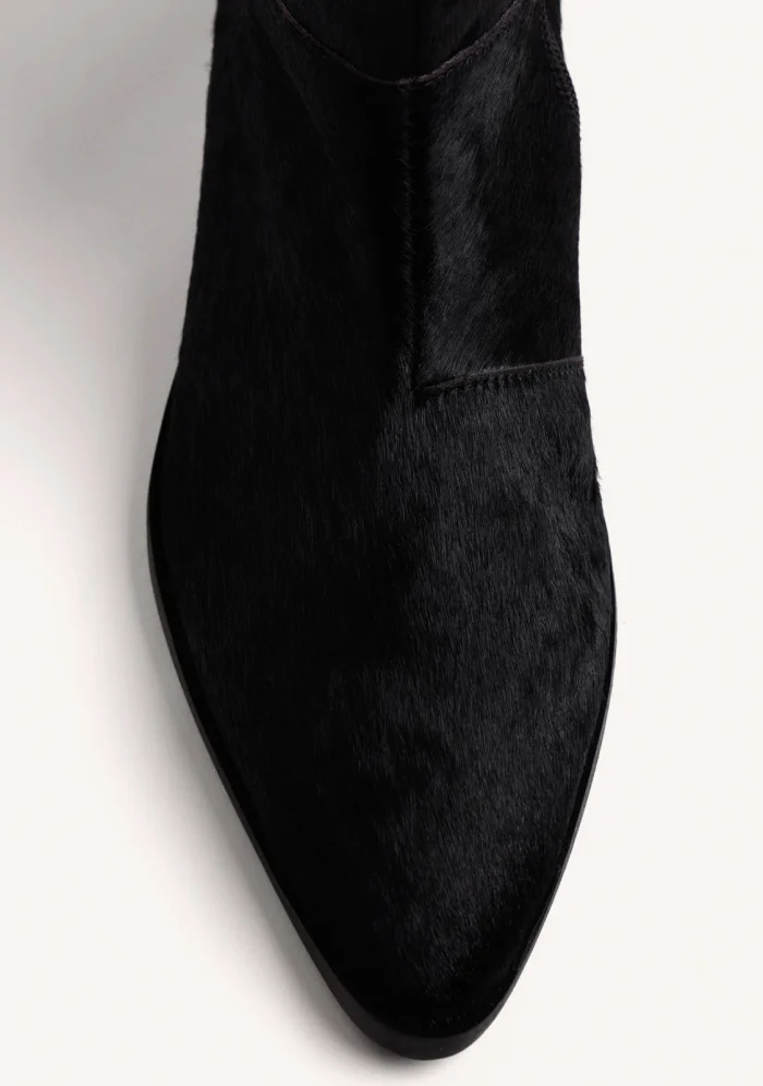 GIOSEPPO BLACK LEATHER ANKLE BOOTS