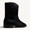 GIOSEPPO BLACK LEATHER ANKLE BOOTS