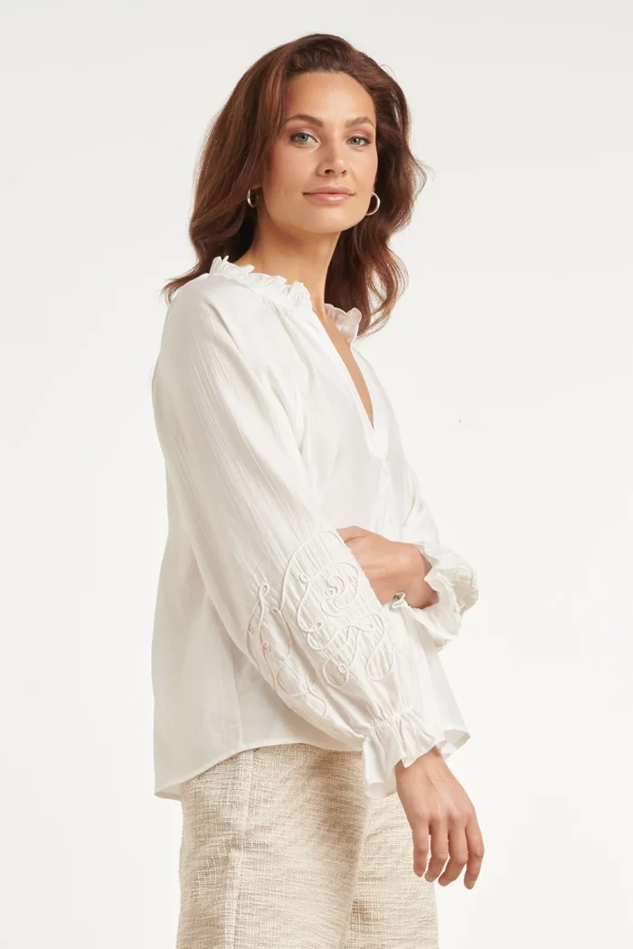 SMASHED LEMON LIGHTWEIGHT BLOUSE