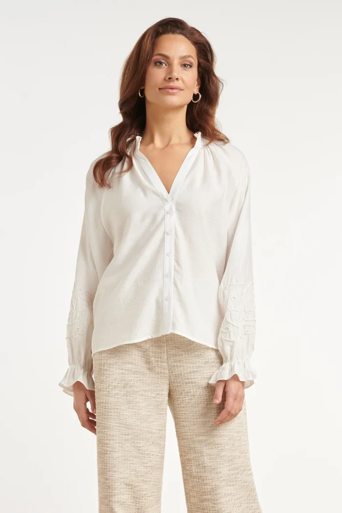 SMASHED LEMON LIGHTWEIGHT BLOUSE