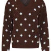 SMASHED LEMON SWEATER WITH POLKA DOT