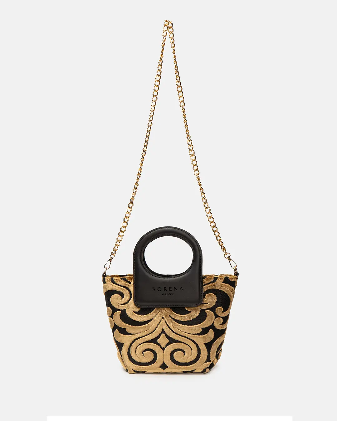 SORENA CASSANDRA MINI STATEMENT TOP-HANDLE BAG
