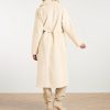 SMASHED LEMON LONG COAT WITH TIE BELT